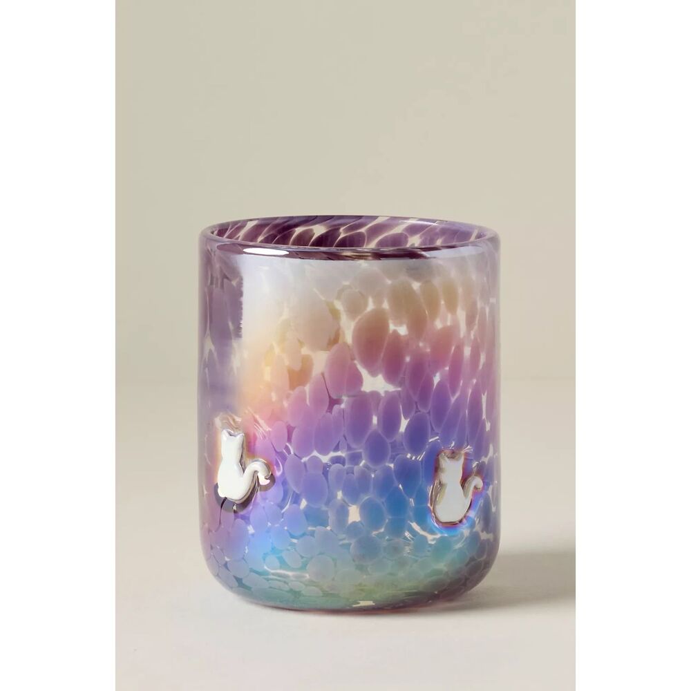 NWT Anthropologie Marquee Icon Juice Glass Color: White Cat - Picture 2 of 11